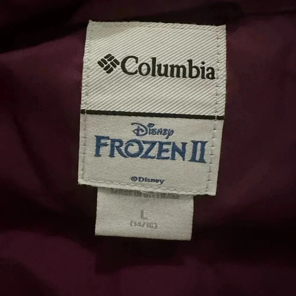 Columbia Disney Frozen 2 puffer jacket girl size L